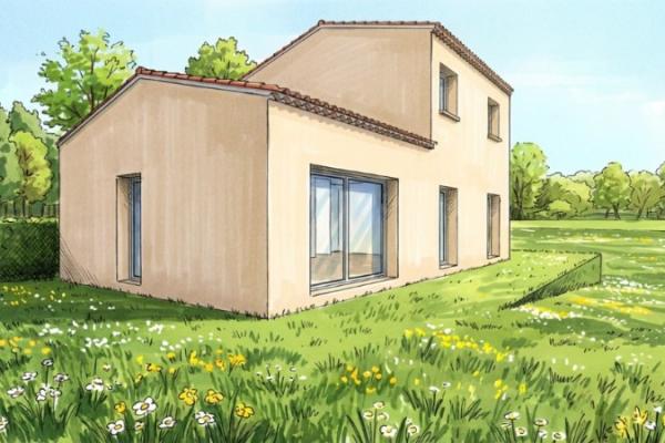 CONTES MAISON DE 105 M2 ETAGE PARTIEL SUR UN TERRAIN DE 1041 M2 