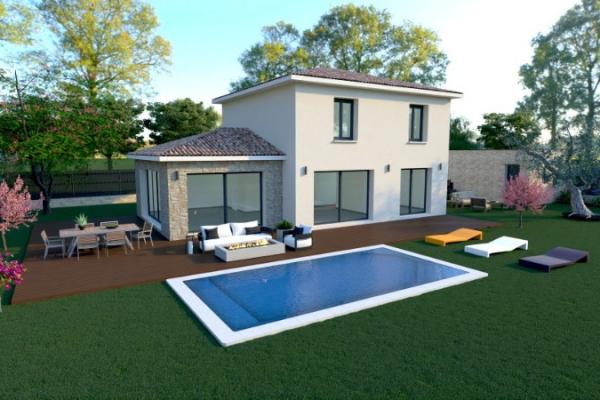 MOUANS SARTOUX MAISON CONTEMPORAINES DE 120 M2 SUR TERRAIN DE 1050 M2