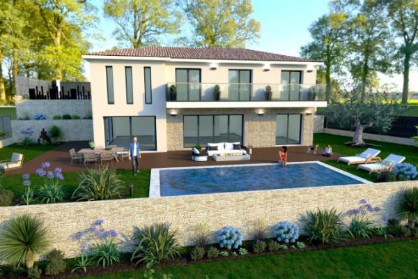 LA ROQUETTE SUR SIAGNE MAISON CONTEMPORAINE DE 155 M2 SUR UN TERRAIN DE 1200M2