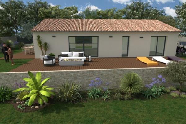 MONTAUROUX MAISON DE 110 M2 SUR UN TERRAIN PLAT DE 752 M2