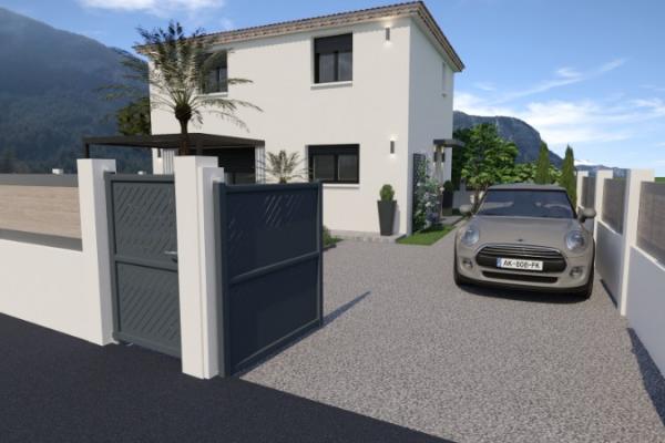 Peille Maison contemporaine de 85 m2 sur un terrain de 345 m2 