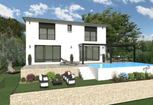 TOURETTE LEVENS MAISON NEUVE A ETAGE DE 90 M2 SUR UN TERRAIN DE 1000 M2
