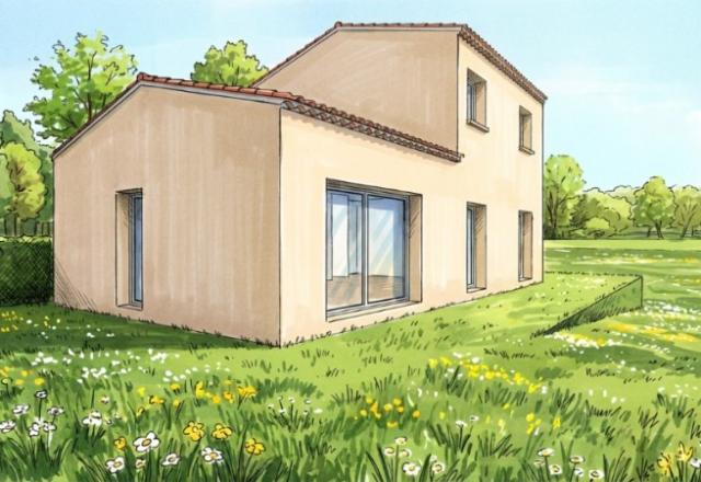 CONTES MAISON DE 105 M2 ETAGE PARTIEL SUR UN TERRAIN DE 1041 M2 