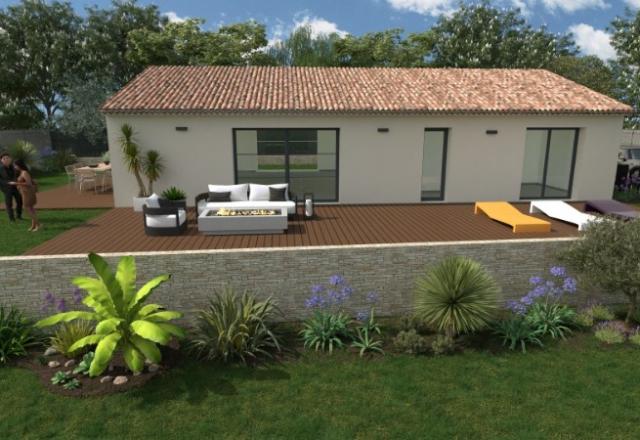 MONTAUROUX MAISON DE 110 M2 SUR UN TERRAIN PLAT DE 752 M2