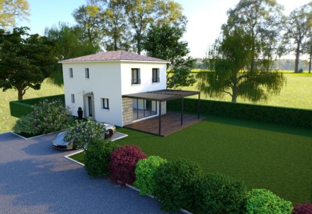 CARROS MAISON DE 4 PIECES DE 95 M2 SUR UN TERRAIN PLAT DE 614 M2