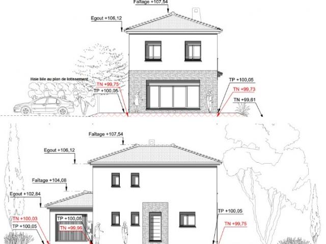 CARROS MAISON 5 PIECES DE 100 M2 SUR UN TERRAIN PLAT DE 614 M2 SANS VIS A VIS A 525000 €