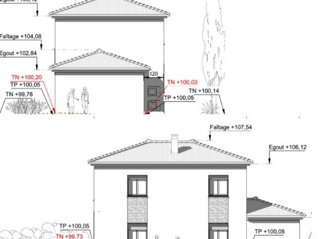 CARROS MAISON 5 PIECES DE 100 M2 SUR UN TERRAIN PLAT DE 614 M2 SANS VIS A VIS A 525000 €