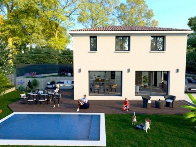 A Grasse belle bastide moderne de 102 m2 sur un terrain plat de 500 m2