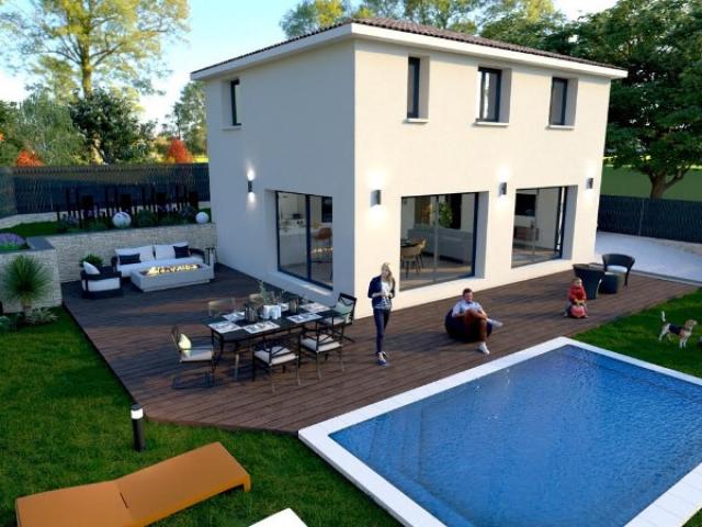 A Grasse belle bastide moderne de 102 m2 sur un terrain plat de 500 m2