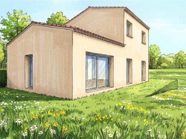 CONTES MAISON DE 105 M2 ETAGE PARTIEL SUR UN TERRAIN DE 1041 M2 