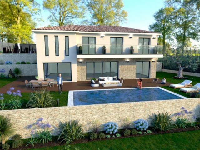 LA ROQUETTE SUR SIAGNE MAISON CONTEMPORAINE DE 155 M2 SUR UN TERRAIN DE 1200M2