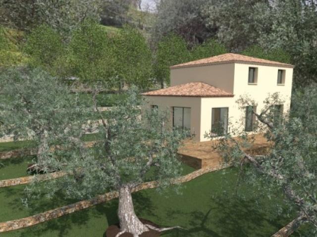 BERRE LES ALPES MAISON ETAGE PARTIEL DE 116 M2 SUR UN TERRAIN DE 2151M2