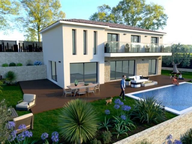 LA ROQUETTE SUR SIAGNE MAISON CONTEMPORAINE DE 155 M2 SUR UN TERRAIN DE 1200M2