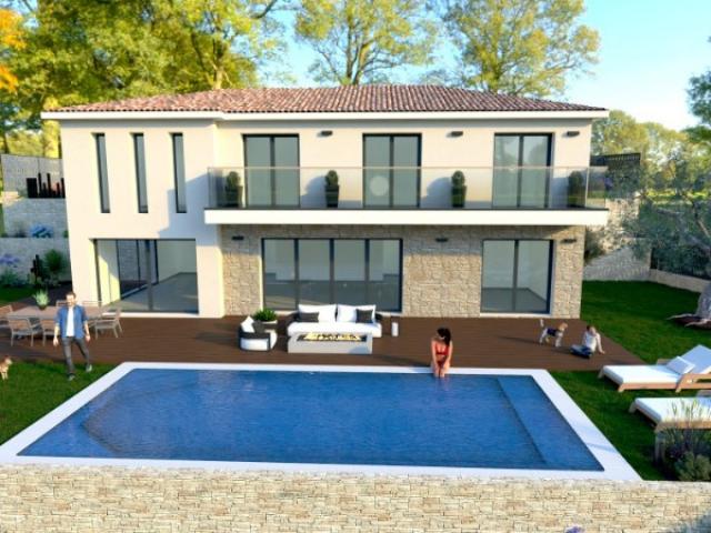 LA ROQUETTE SUR SIAGNE MAISON CONTEMPORAINE DE 155 M2 SUR UN TERRAIN DE 1200M2