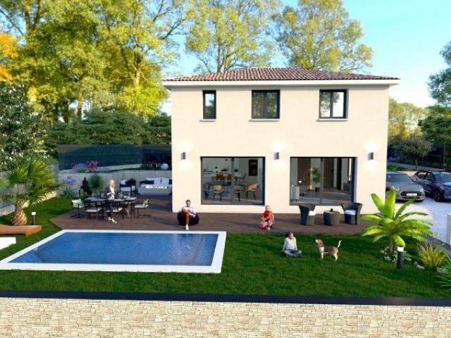 A Grasse belle bastide moderne de 102 m2 sur un terrain plat de 500 m2