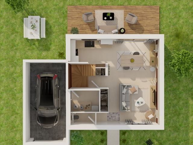 CARROS LES PLANS MAISON DE 4 PIECES DE 85M2 SUR UN TERRAIN DE 441 M2