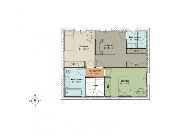 SAINT LAURENT DU VAR MAISON DE 102 M2 AVEC ETAGE SUR UN TERRAIN DE 440 M2