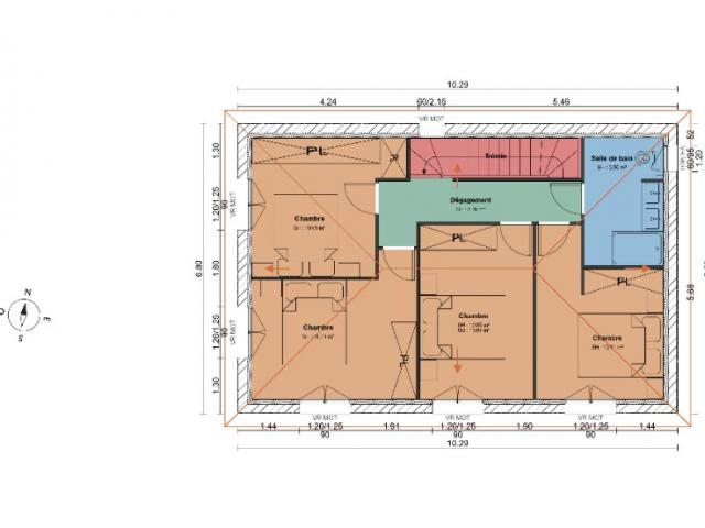 LEVENS MAISON AVEC ETAGE DE 109 M2 SUR UN TERRAIN DE 700 M2