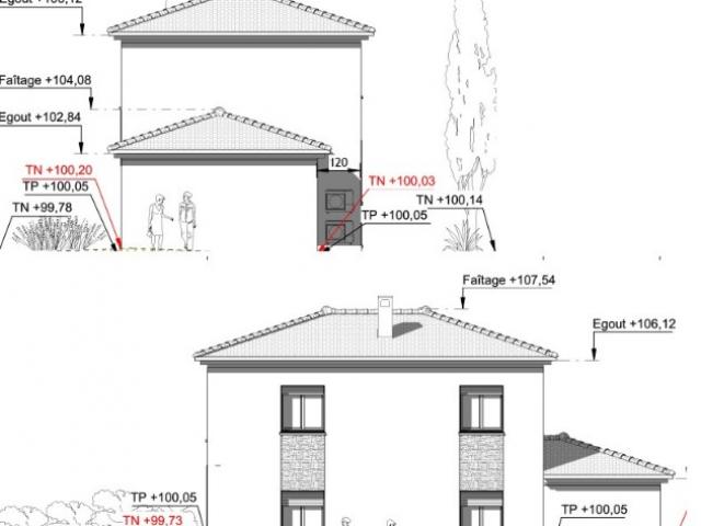 CARROS LES PLANS MAISON A ETAGE DE 108 M2 SUR UN TERRAIN DE 614 M2 