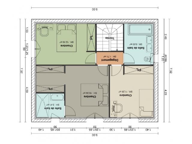 SAINT LAURENT DU VAR MAISON DE 102 M2 AVEC ETAGE SUR UN TERRAIN DE 440 M2